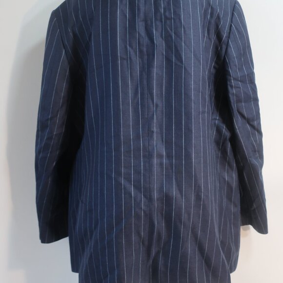 Mens Loro Piana Cashmere Cloud Blue Pinstriped 2 Button Blazer 42R EUR/US 56R - Picture 7 of 10
